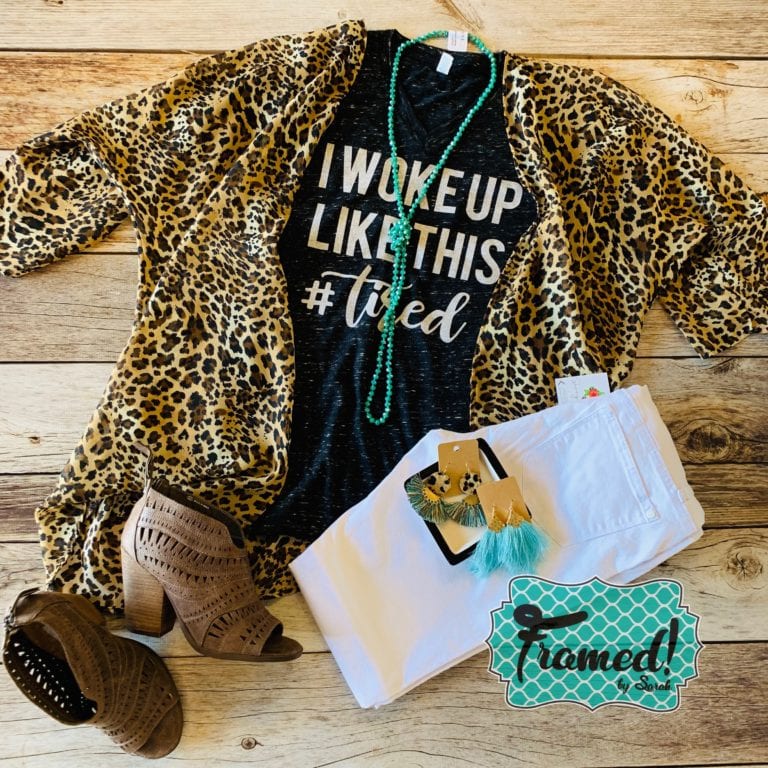 'I Woke Up Like This' April T-Shirt Club-Framed! By Sarah