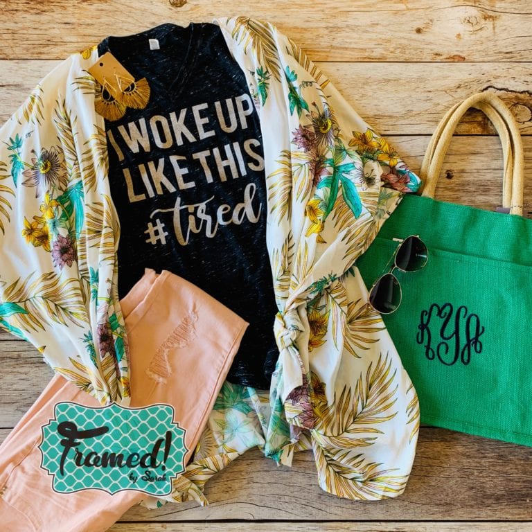 'I Woke Up Like This' April T-Shirt Club-Framed! By Sarah