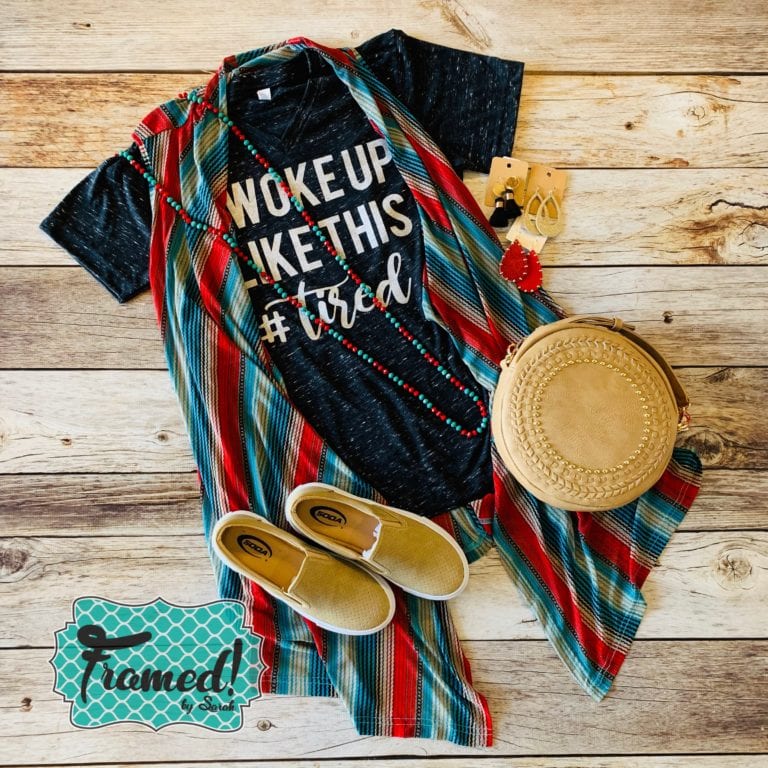 'I Woke Up Like This' April T-Shirt Club-Framed! By Sarah