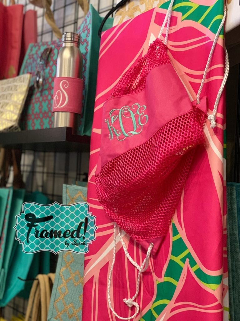 Kids Monogram Box beach bag-Framed! by Sarah