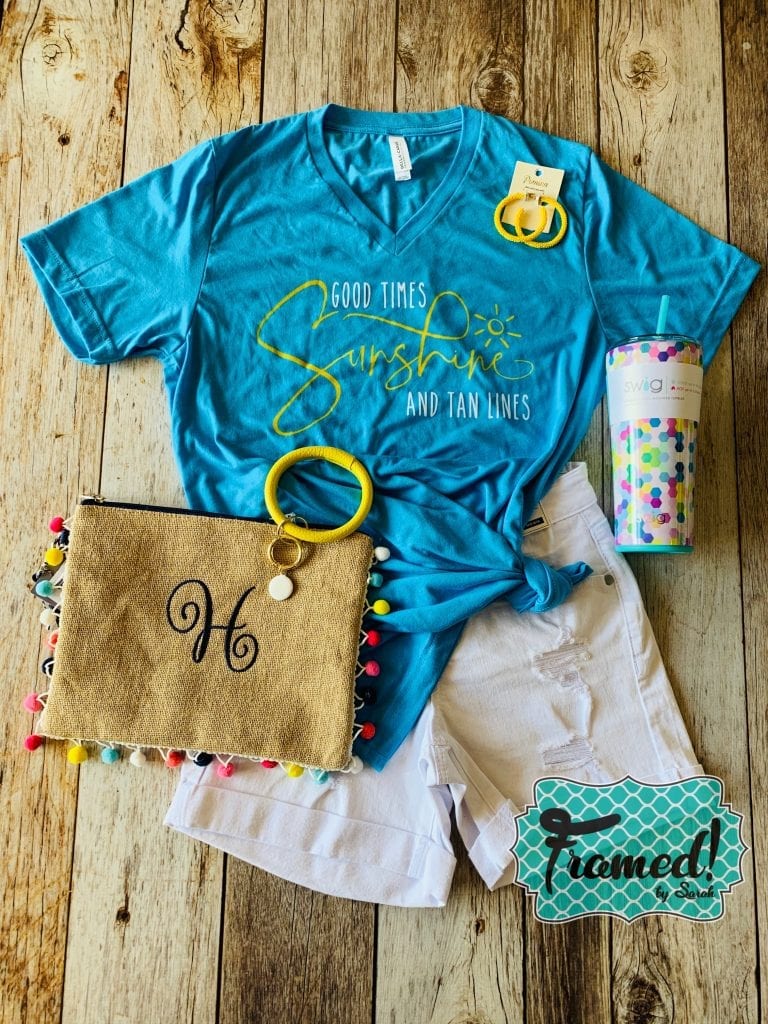Good Times Sunshine T-Shirt Club Framed! by Sarah