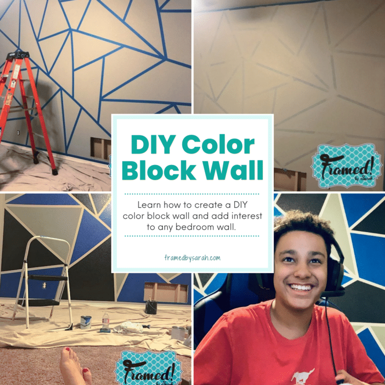 DIY Color Block Wall BLOG Framed by Sarah (1080 × 1080 px)