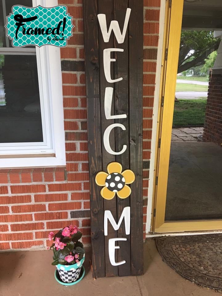 Spring DIY Welcome Sign