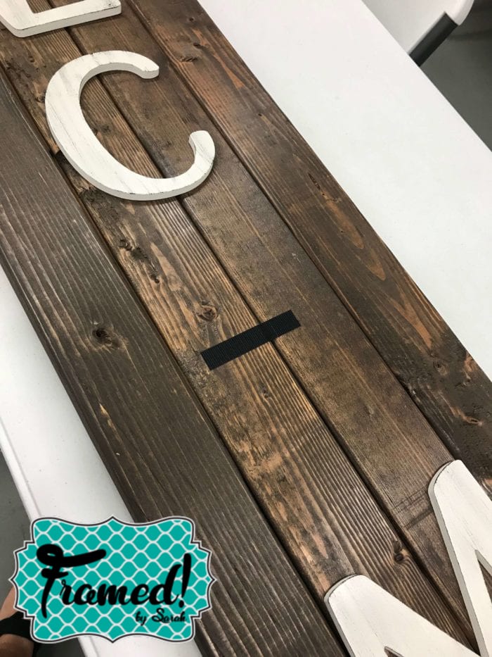 Easy DIY Welcome Porch Sign