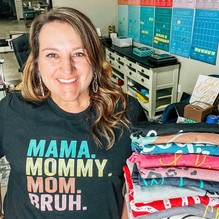 Sarah in Momma. Mommy. Mom. Bruh. Tshirt