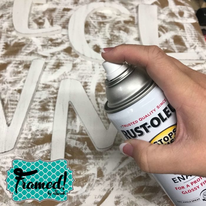 Painting Easy DIY Welcome Sign