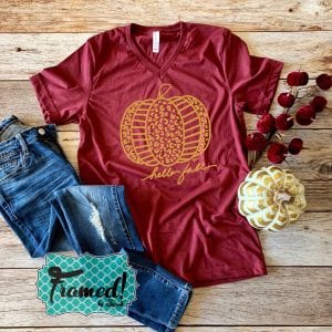 Read more about the article Hello Fall Pumpkin Tee!  October T-Shirt Club