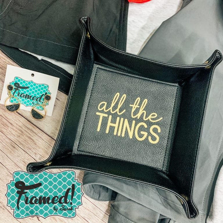 Earrings and Tray Feel the Love January Monogram Box