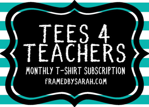 ‘Tees 4 Teachers’ Monthly T-shirt Subscription