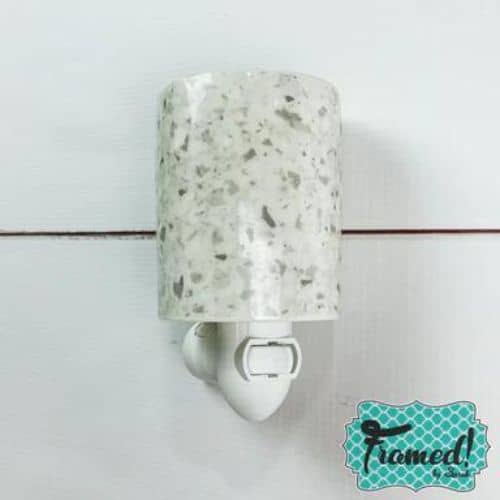 Outlet Plug-In Wax Warmers in White Terrazzo