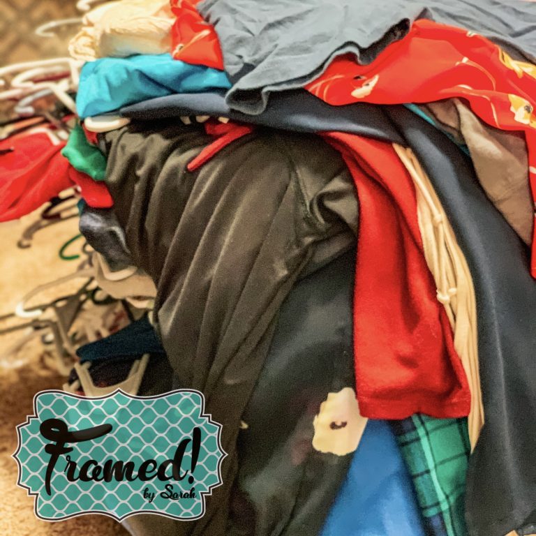 60 Minute Closet Clean Out Framed by Sarah