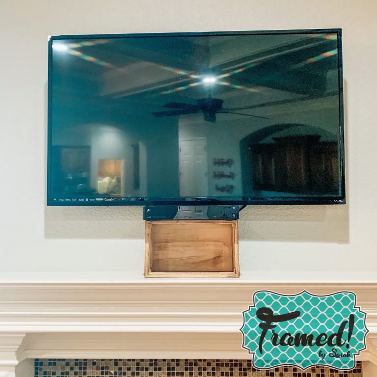Decorate A Mantel with a TV hide cords