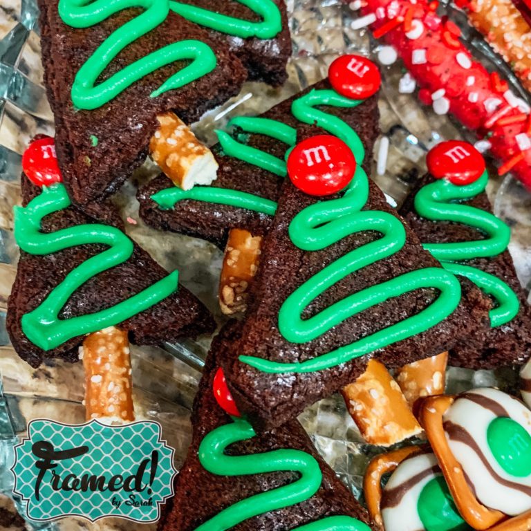 Easy Christmas Snack Tray trees
