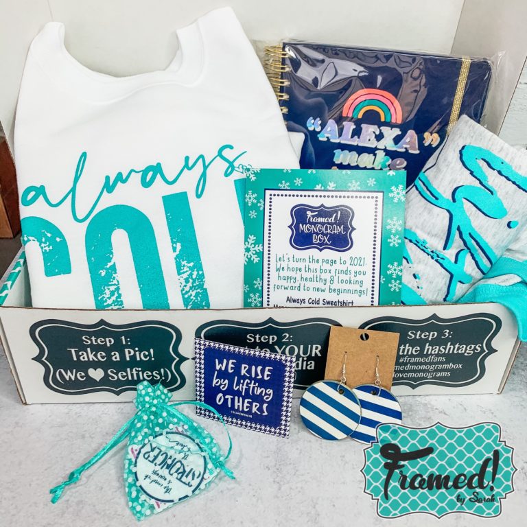 Always Cold Monogram Box Reveal Framed by Sarah