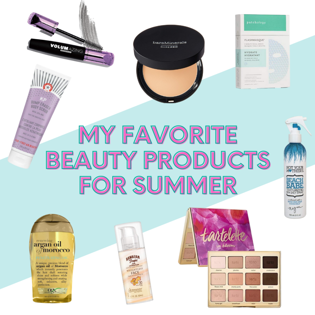 My Favorite Beauty Products for summer framedbysarah.com