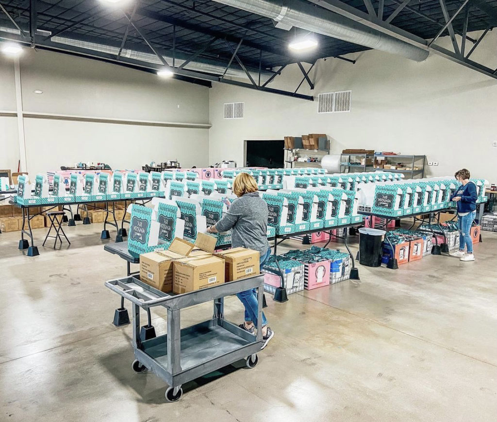 Filling subscription boxes in the new warehouse