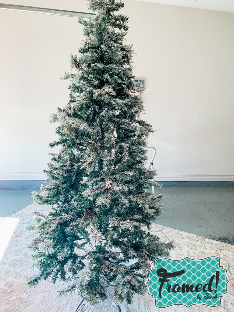 Finished Tree - How to Flock a Christmas Tree