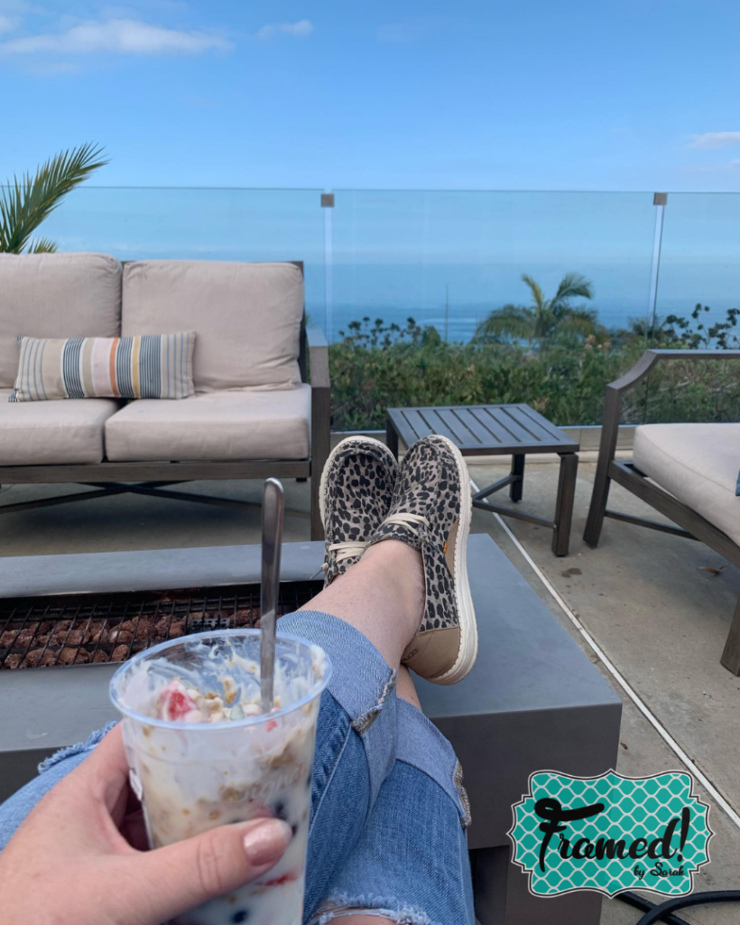 Sarah relaxing at the beach