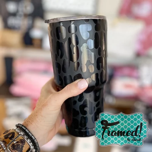 leopard oversized tumbler Road Trip Essentials