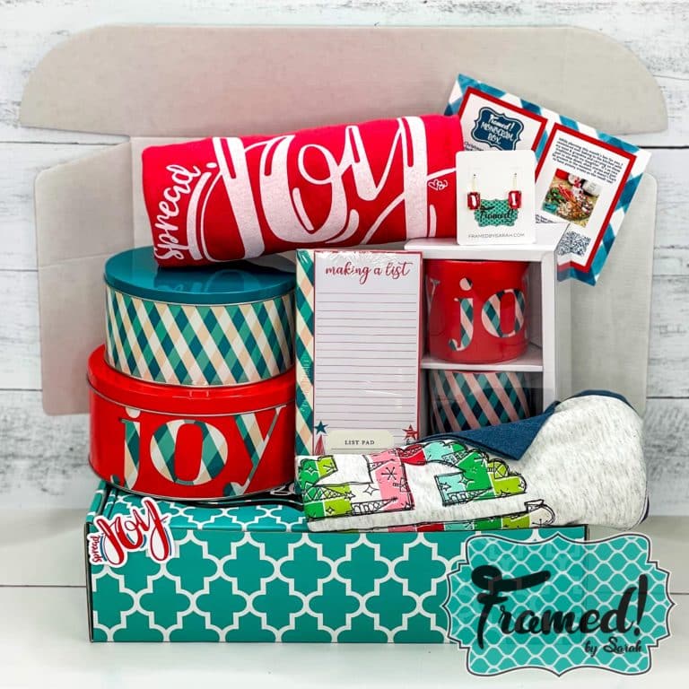 Monogram Box full of contents