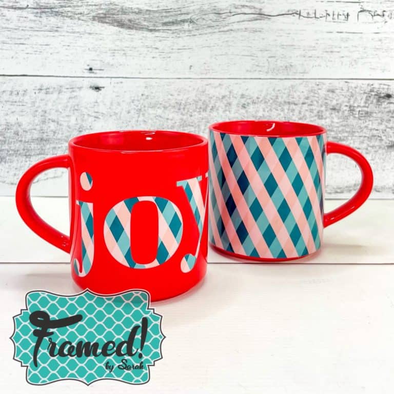 Matching Stackable Mug Set Framed by Sarah Monogram Subscription Box Opening