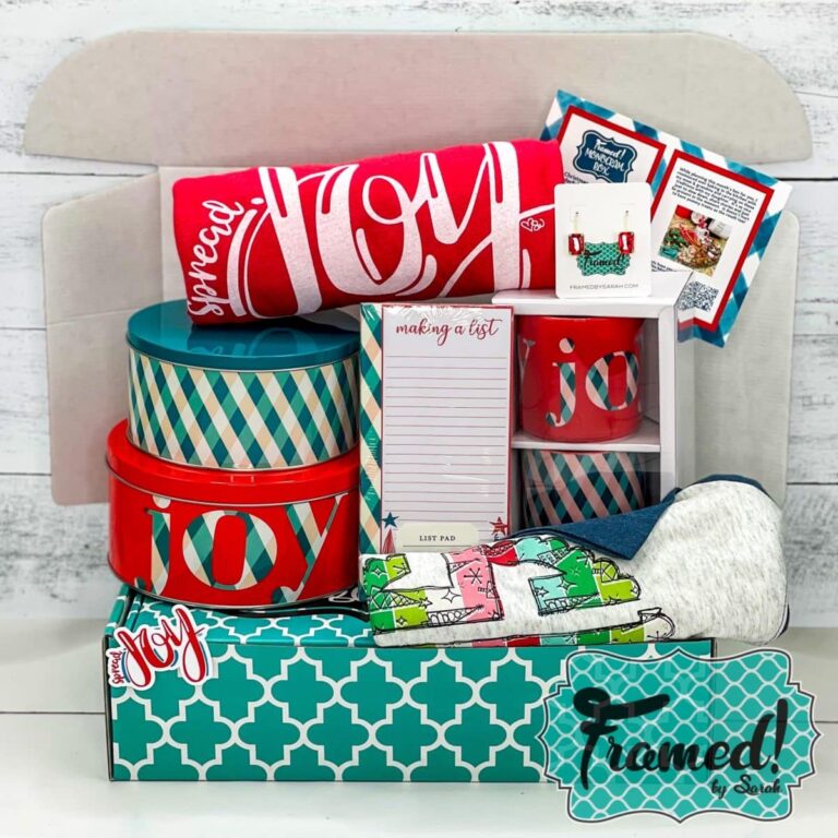 Monogram Box full of contents