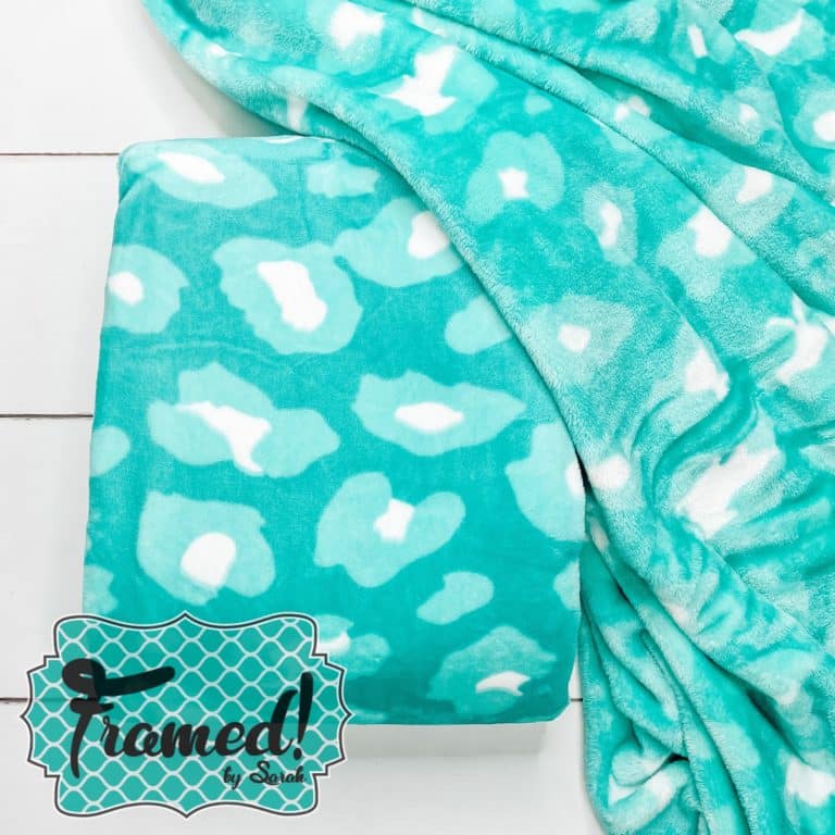 Turquoise Leopard Blanket