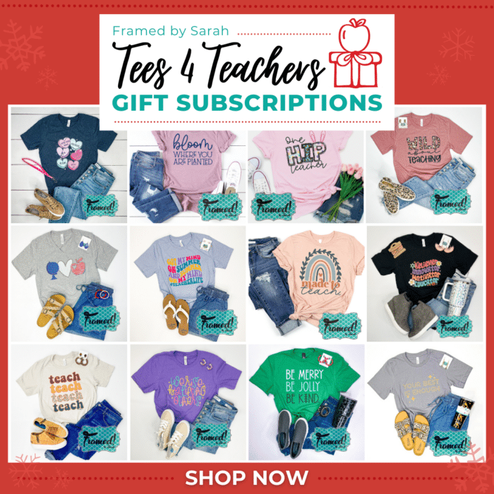 Framed! Tees 4 Teachers GIFT Subscription
