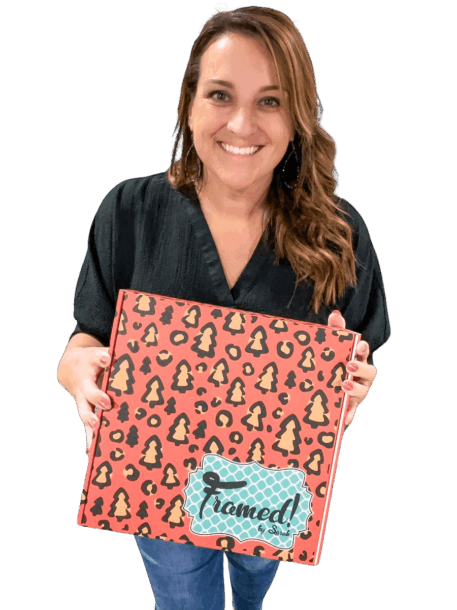 Sarah Williams holding Holiday Gift Box