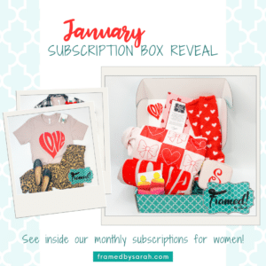 Read more about the article All About Love • January 2025 Valentine’s Day Monogram Box and T-Shirt Club