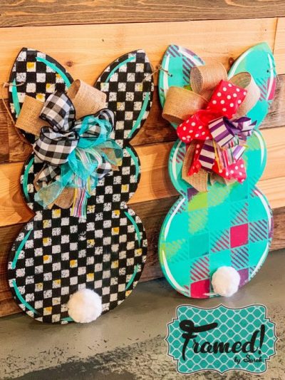 Bunny Door Hanger DIY Tutorial Framed By Sarah