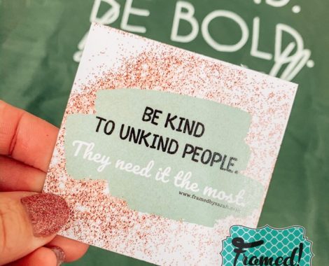 Be Kind Be Bold Be Yourself