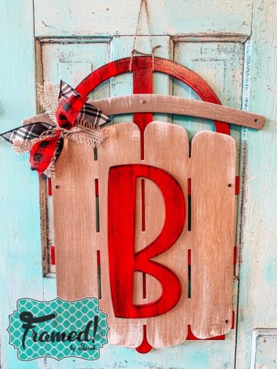 Vintage sled door hanger